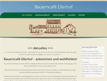 Tablet Screenshot of bauerncafe-ellerhof.de